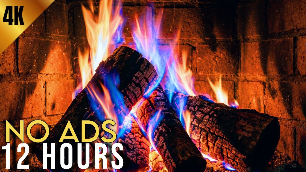 🔥 Fireplace Live 12 Hours | Warm Fire Sounds for Deep Sleep & Relaxation