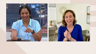 Diamonique Double Heart Ring, Sterling Silver on QVC