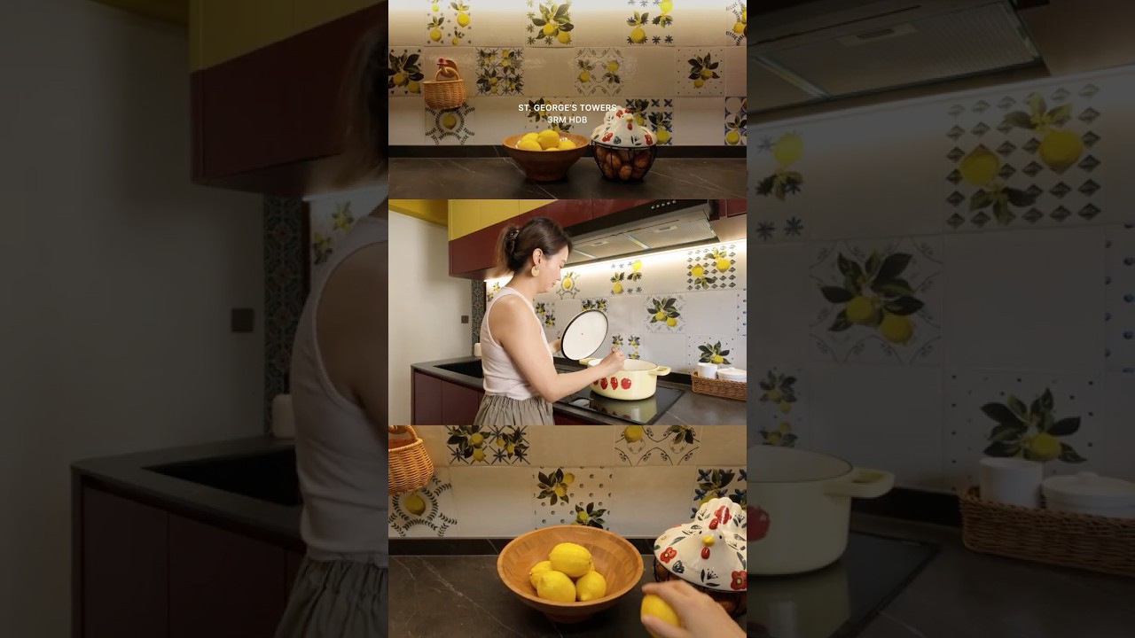 A 3RM HDB Kitchen Packed With Lemony Charm 