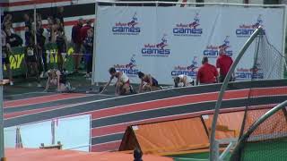 Katie Farmer Sprints 60m at the 2019 Simplot Games