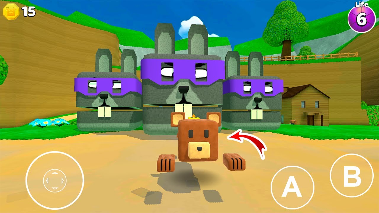 Purple Ninja Rabbit Squad - Super Bear Adventure Gameplay Walkthrough