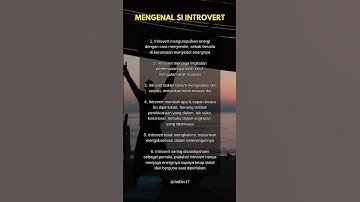 Mengenal si introvert #story #motivasi #quotes #dakwah #inspiration