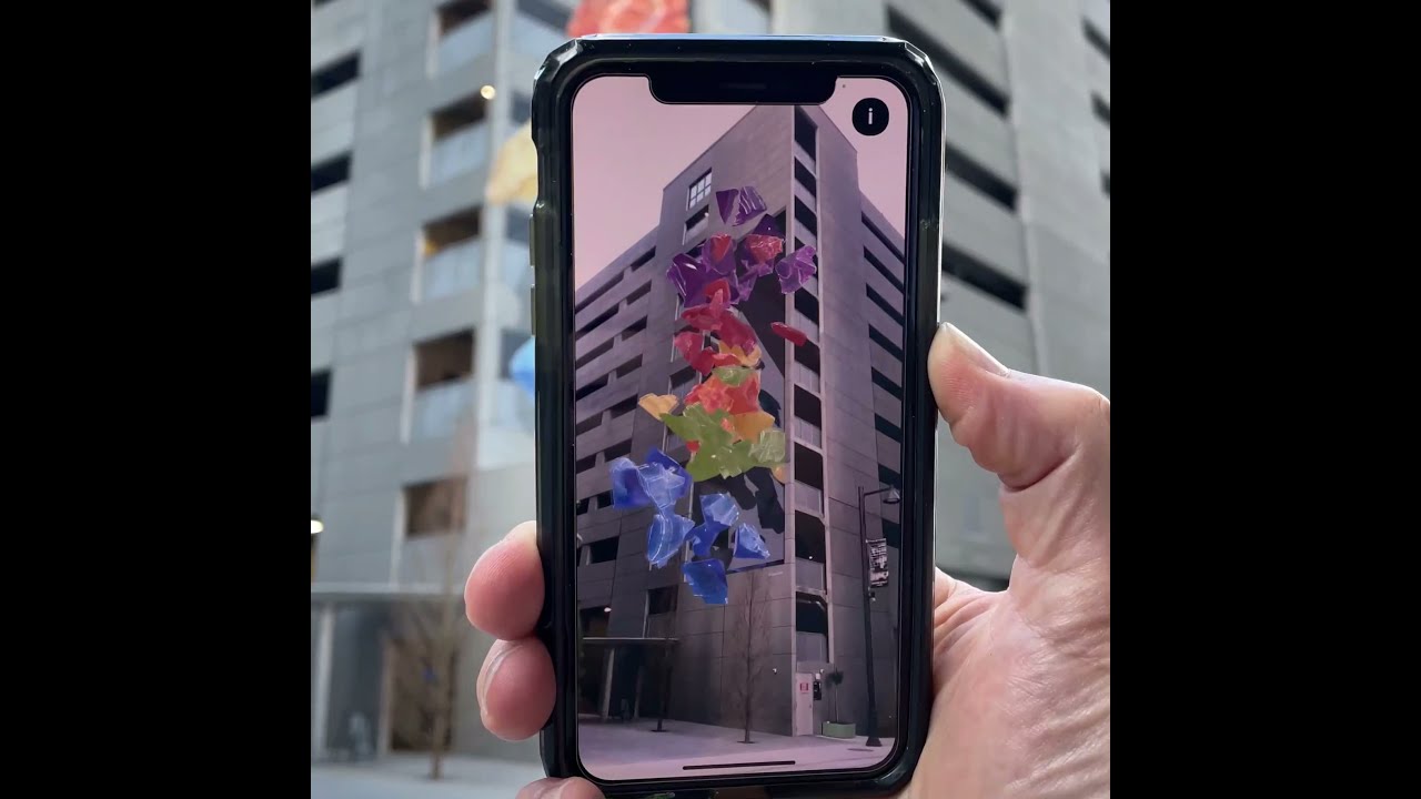 Augmented Reality mural 'Equality Diversity' by Leon Keer