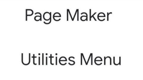 DTP Computer Course || PageMaker || Utilities menu