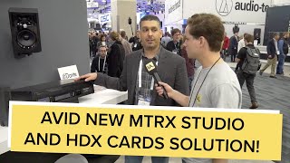 NAMM 2020: Avid MTRX Studio and Thunderbolt 3 Chassis solutions for HDX cards