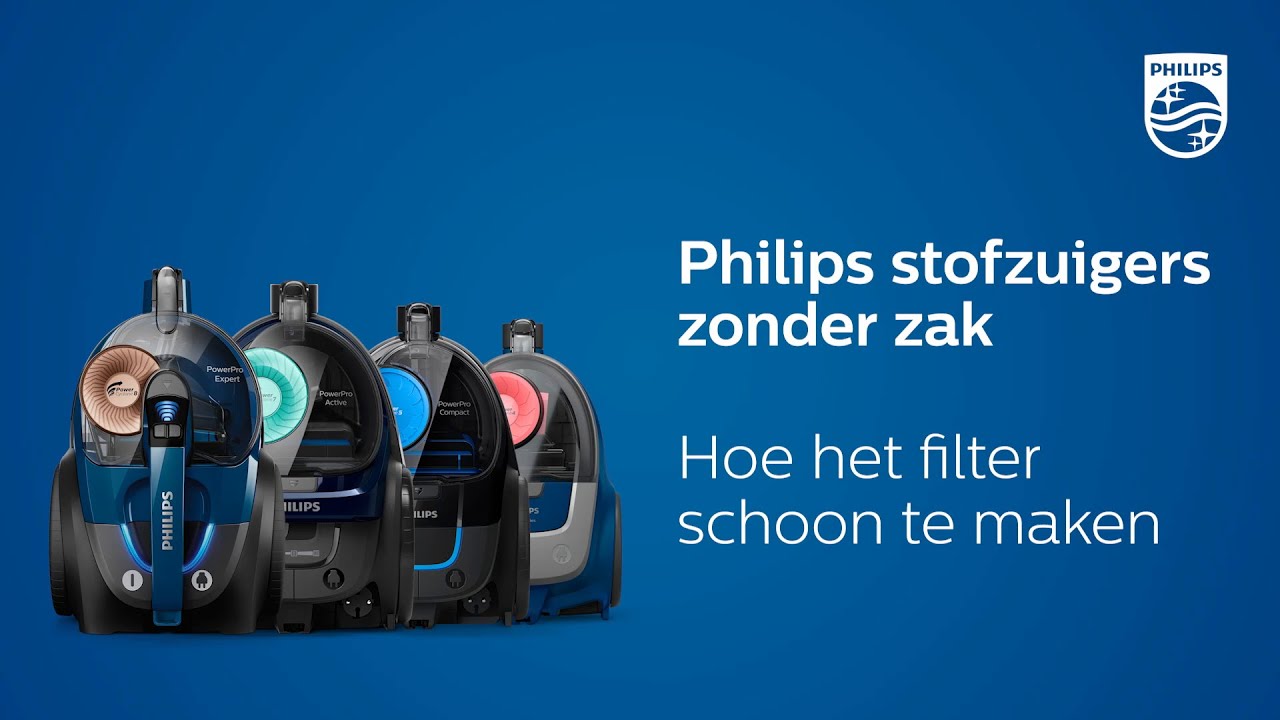 vertrouwen Kangoeroe Kaal Filters reinigen - Philips stofzuigers zonder zak - YouTube