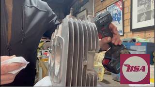 BSA Rocket Three Mk. 2 (A75RV) - Fettling Robs Rocket - Part 26 - Rebuilding  The Cylinder Head