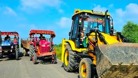 JCB 3dx Xpert Loading Field Mud Swaraj 855 Eicher 380 Sonalika Sikandar Mahindra