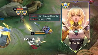 GLOBAL LESLEY WANT TO DELETE MY BEATRIX😭(must watch) -MLBB