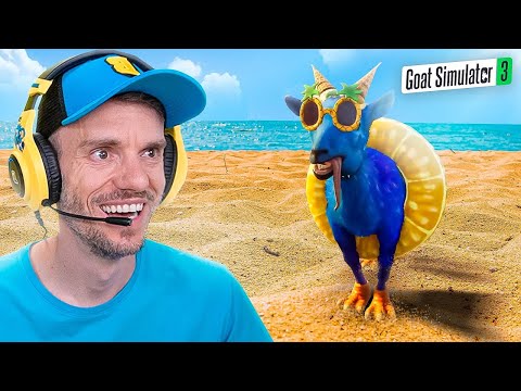 FÉRIAS NA PRAIA NO GOAT SIMULATOR 3 - Brancoala Games 