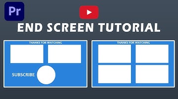 How to Create a Basic YouTube End Screen in Adobe Premiere Pro Tutorial 2020