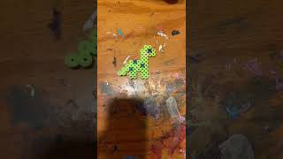 Perler Bead Dinosaur #perlerbeadart