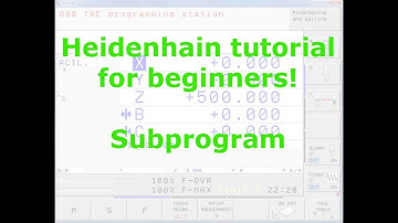 Heidenhain LBL CALL - Lesson 7 - Tutorial #1