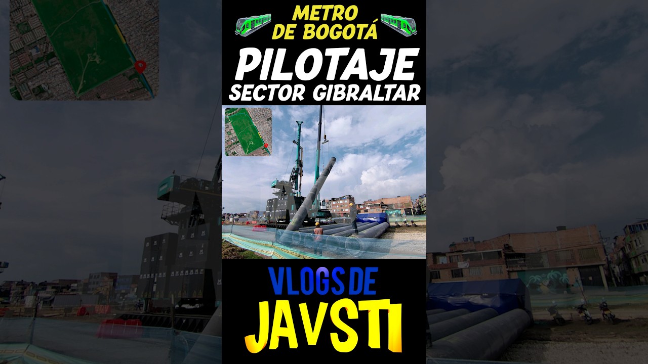 🏗️ PILOTEADORA METRO DE BOGOTÁ sector gibraltar 🚧🚨 octubre 2023 ,bonito atardecer 🌄