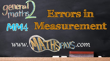 Errors in measurement