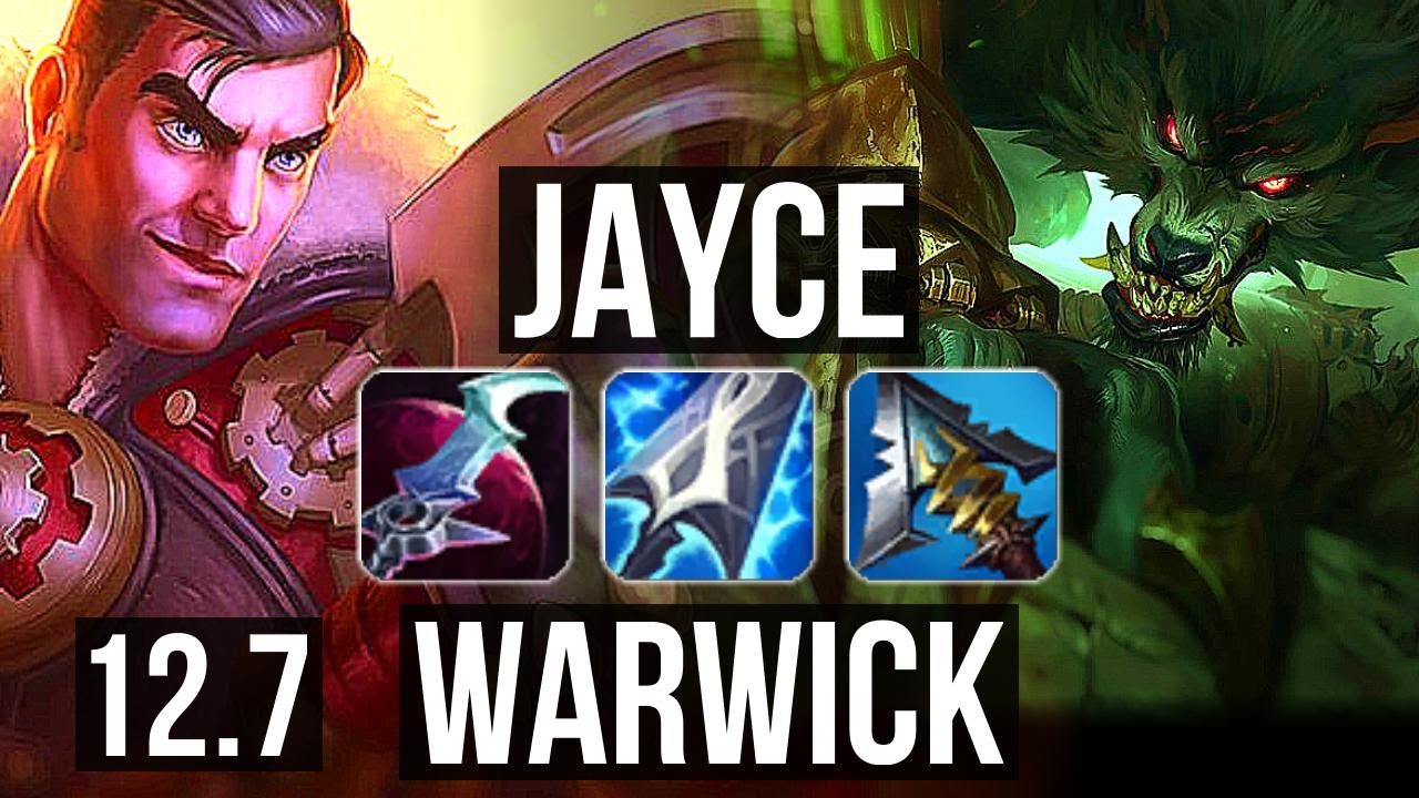 Jayce Vs Warwick (Top) | 6 Solo Kills, 1100+ Games, 1.6M Mastery, 10/2/6, Godlike | Br Master | 12.7