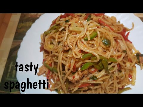 Homemade chicken spaghetti ������ - YouTube