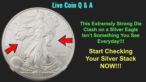 WICKEDLY Strong Die Clash Surfaces on a 2021 American Silver Eagle!!! #LIVECOINQA #THEREALDEAL