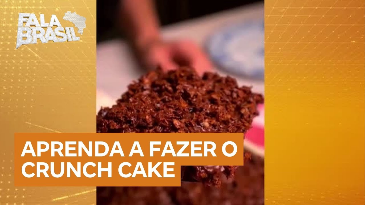 Conheça o crunch cake, o bolo crocante de chocolate que viralizou nas redes sociais