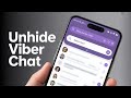 How You Can Unhide a Chat on Viber on Android