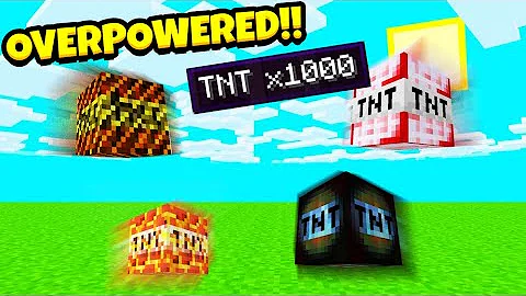 More TNT Minecraft Mod (Using OVERPOWERED TNT Blocks!!)