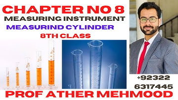 8th Class General Science-ch no 8-Measuring Cylinder-General Science 8th class