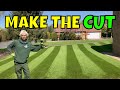 Cutting NEW GRASS for the  FIRST Time // First cut is the deepest