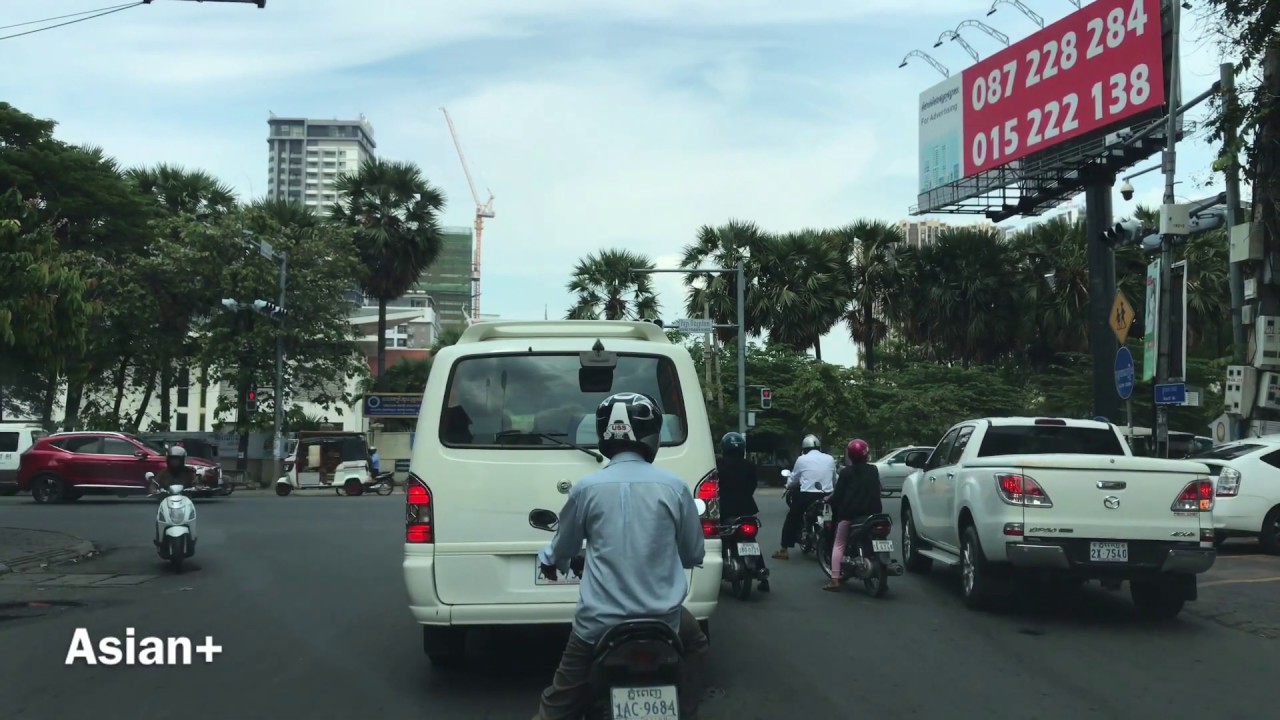 Asian Country Travel | Phnom Penh Traffic View | Cambodia