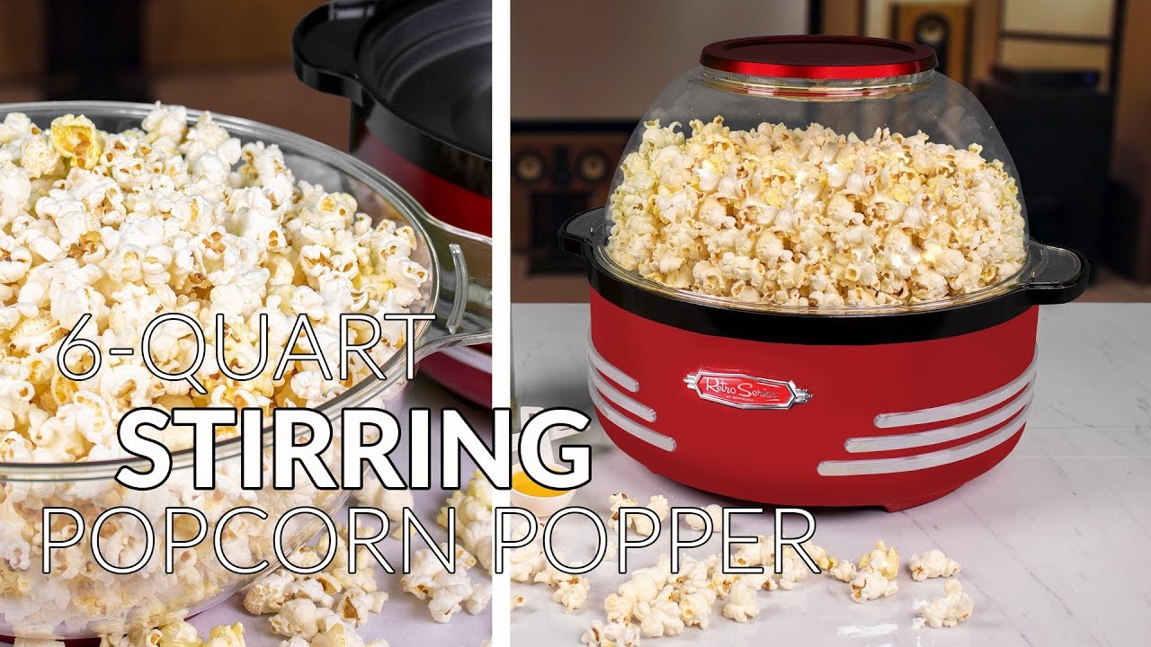 Popcorn Popper Nostalgia Electrics Retro Series 50s Style Hot Air