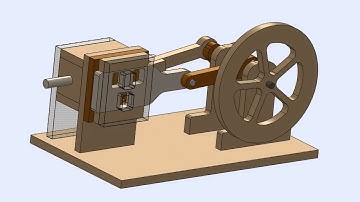 Solidworks Model of CNC Air Powered Engine Design for DIY CNC Router