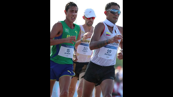 Primera presea dorada para Ecuador en las Olimpíadas París 2024. Daniel Pintado en los 20 Km. marcha