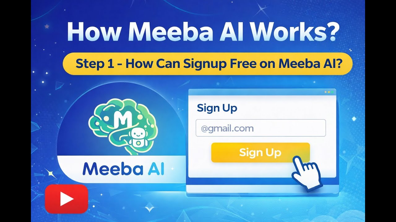 How Meeba AI Works? | Step 1: Free Signup on Meeba AI (Complete Guide)