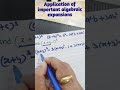 Tricky example using Important algebraic expansion #Algebraicidentity #youtubeshorts #trending