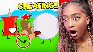 Pin CHEATS to try and get back in the Competition?!! |Reacting to BFDI [8]