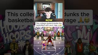 dunks the basketball with pure rage!!! #shorts