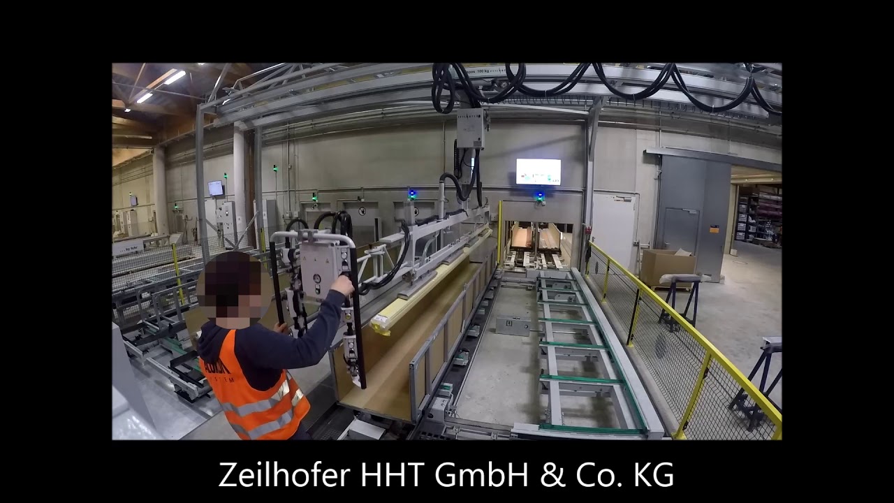 Hebehilfe für unterschiedliche Teile, Kartonagen mit speziellen Flächensaugern