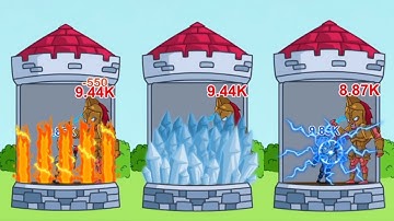 Hero Castle Wars - Level 1-5 (1st Castle Stage 1-5) Gameplay Android, iOS