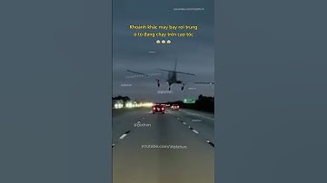 Khoảnh khắc máy bay rơi trúng ô tô đang chạy trên cao tốc 😨 #giaothong #tainangiaothong #chuyenla