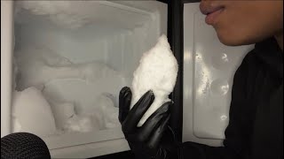 HARD FREEZER FROST CHUNKS | ASMR ICE EATING
