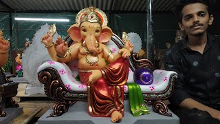 Ganesh idol painting by Anant chougule ll 2021 ll