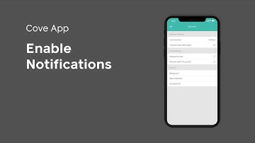 How to Enable Notifications on App - Cove