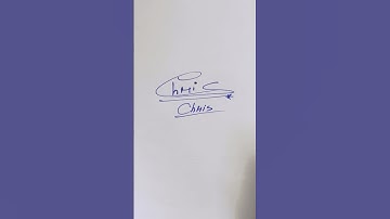 Chris name Signature Style//Best Signature idea #Viralshorts