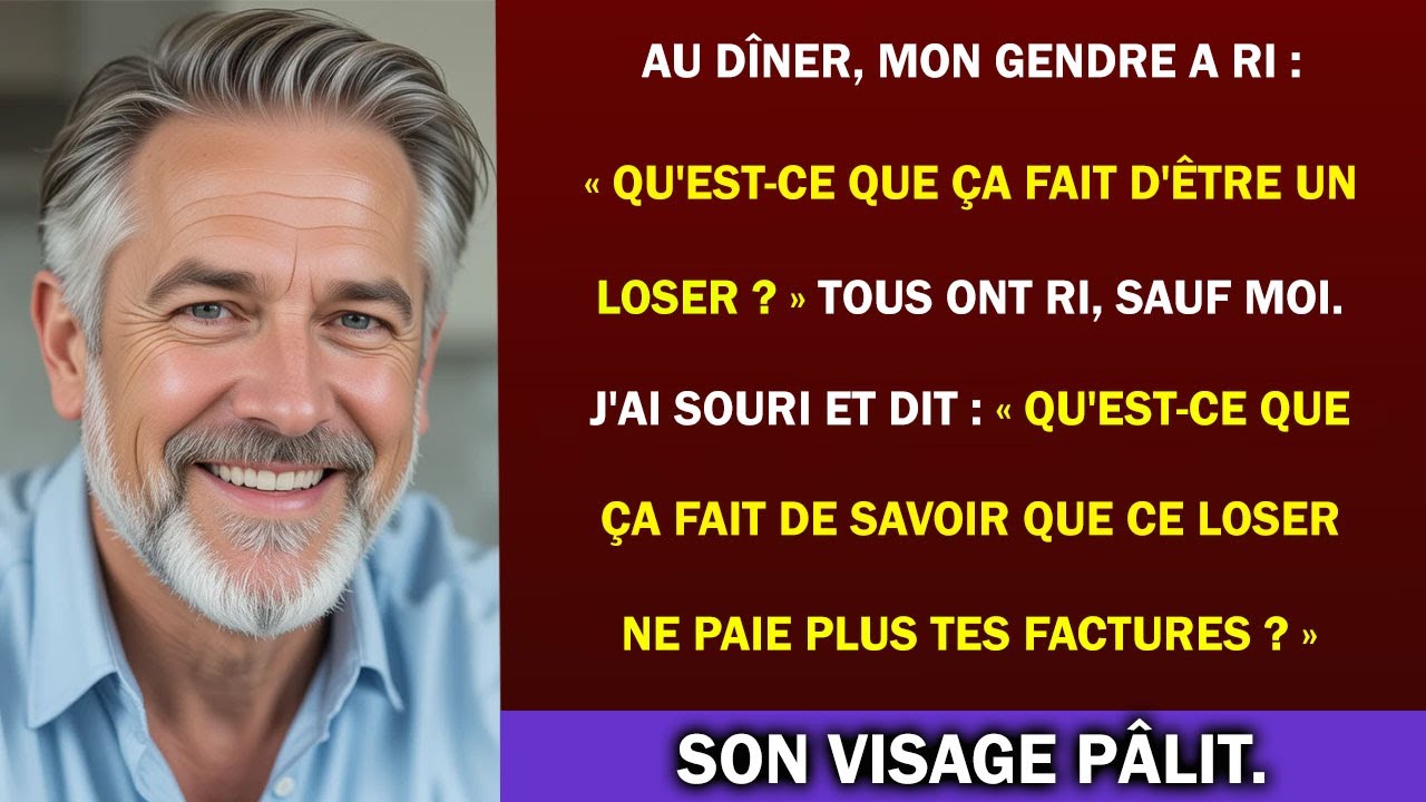Elle était parfaite, cette BMW que je regardais garée dans mon allée. Mon gendre l’avait sortie de derrière son manteau pour me montrer, tout fier, au dîner. « Qu’est-ce que ça fait d’être un raté...