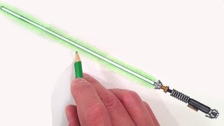 lightsaber drawing luke draw skywalker drawings paintingvalley