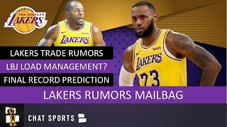 Lakers Trade Rumors On Andre Iguodala \& Bradley Beal + LeBron James Load Management? | Mailbag
