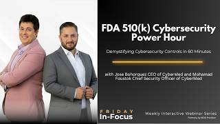 FDA 510(k) Cybersecurity Power Hour: Demystifying Cybersecurity Controls in 60 Minutes