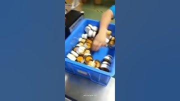 Semi automatic skin care gel cream bottle jar labeling machine label applicator video