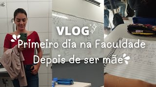 Primeiro dia na faculdade depois de ser mãe: finalmente consegui postar esse vídeo.