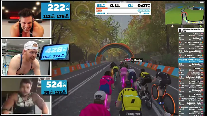 Fitness YouTuber Zwift race || Coach Greg, Editor ...