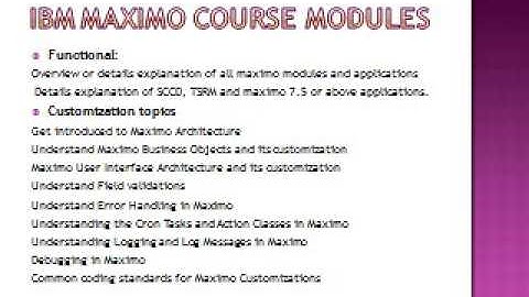 Ibm maximo online training course USA,Ibm maximo online training course UK